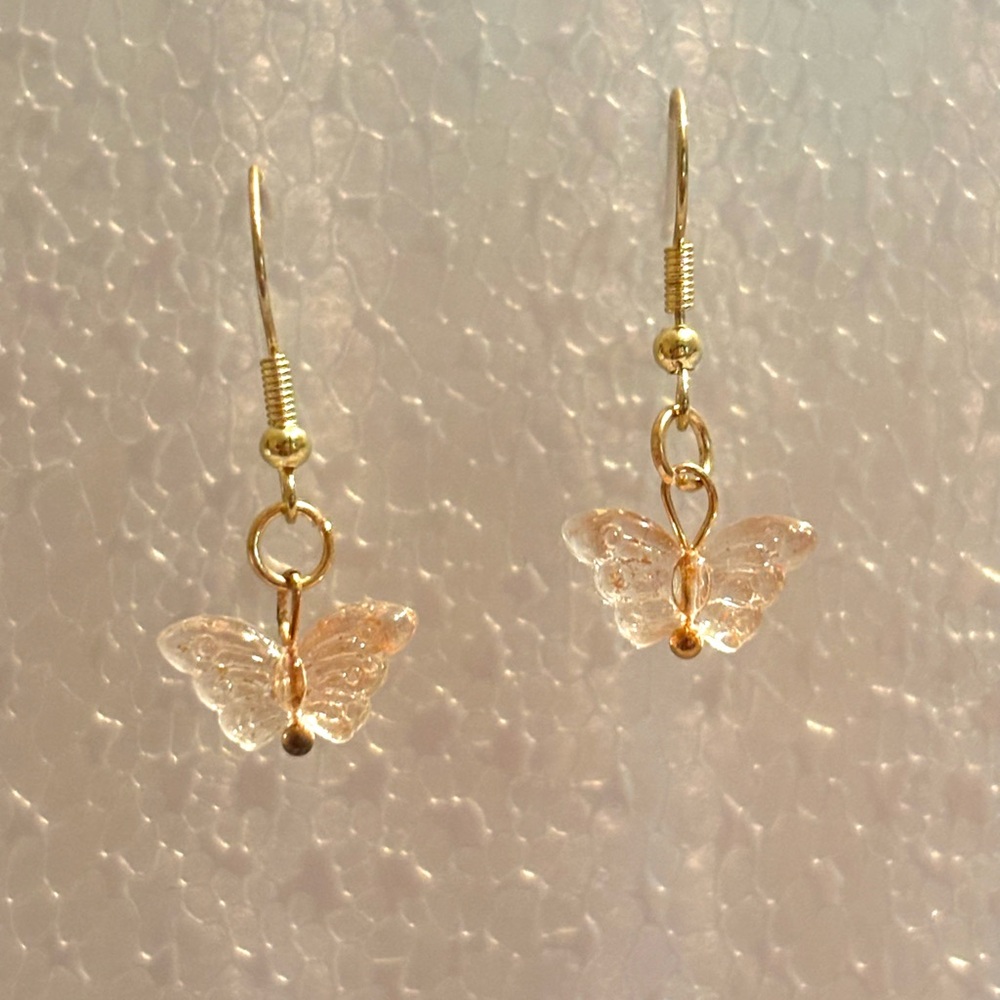 Gold Butterfly Earrings